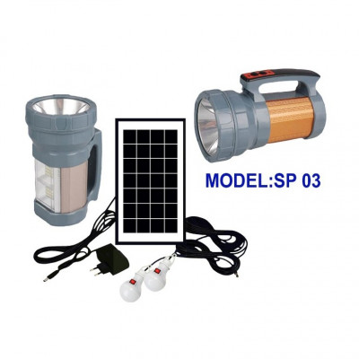 SOLAR SEARCH LIGHT with HOME LIGHTING SYSTEM